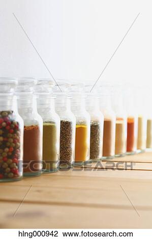 Stock Image - Assorted spices. Fotosearch