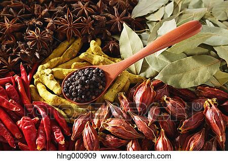 Stock Photo - Assorted spices. Fotosearch