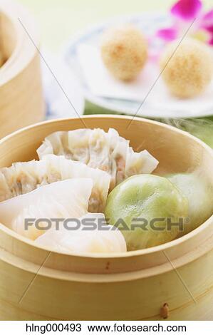 Stock Image - Dim Sum dumplings. Fotosearch