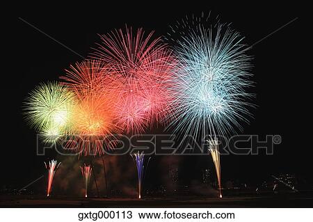 Stock Image - Fireworks. Fotosearch