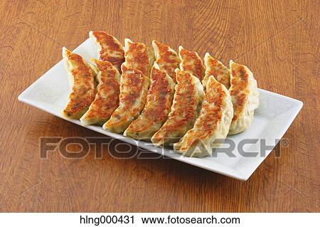 Gyoza dumplings View Large Photo Image Stock Image - Gyoza dumplings. Fotosearch
