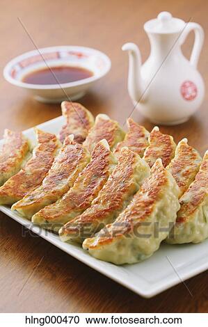 Gyoza dumplings View Large Photo Image Stock Image - Gyoza dumplings. Fotosearch