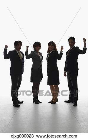 Stock Image - Japanese business people. Fotosearch