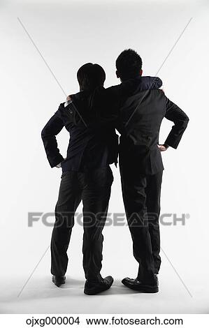 Picture - Japanese businessmen cheering. Fotosearch