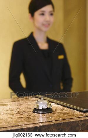 Japanese female hotel concierge View Large Photo Image Stock Image - Japanese female hotel concierge. Fotosearch