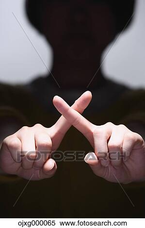 Japanese gesture for no View Large Photo Image Stock Photography - Japanese gesture for no. Fotosearch