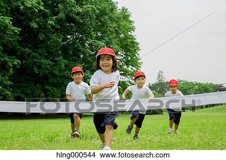 Japanese kids playing in a park View Large Photo Image Picture - Japanese kids playing in a park. Fotosearch