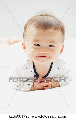 Stock Photograph - Japanese newborn portrait. Fotosearch