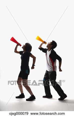 Stock Photo - Japanese people cheering. Fotosearch