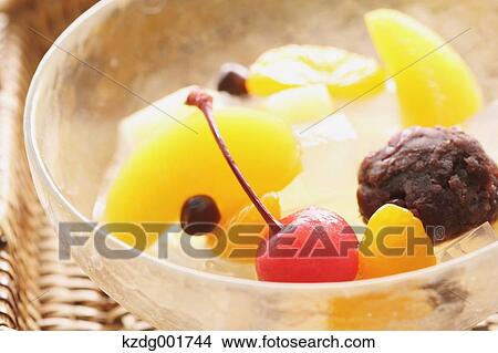 Japanese style Anmitsu View Large Photo Image Picture - Japanese style Anmitsu. Fotosearch