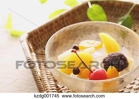 Japanese style Anmitsu View Large Photo Image Stock Photography - Japanese style Anmitsu. Fotosearch
