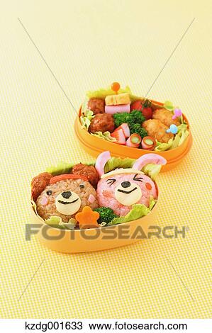 Japanese style character lunch box View Large Photo Image Stock Image - Japanese style character lunch box. Fotosearch