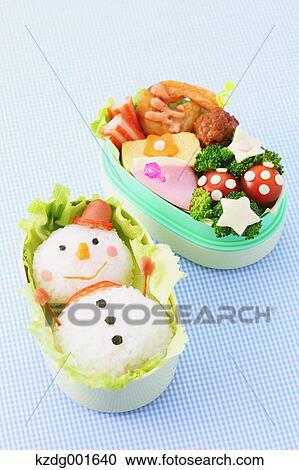 Stock Image - Japanese style character lunch box. Fotosearch
