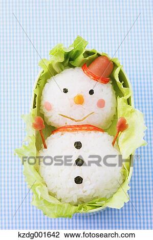Stock Image - Japanese style character lunch box. Fotosearch