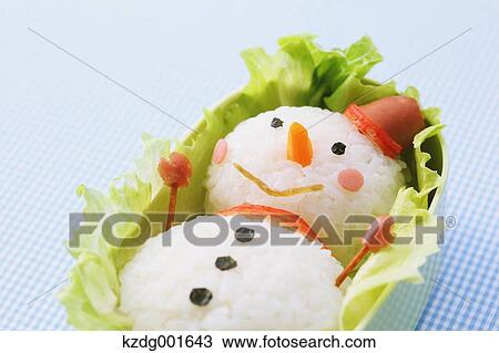 Stock Image - Japanese style character lunch box. Fotosearch