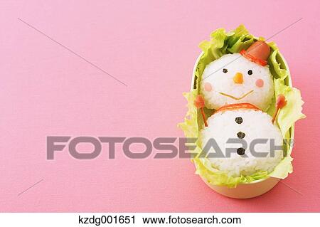 Stock Image - Japanese style character lunch box. Fotosearch
