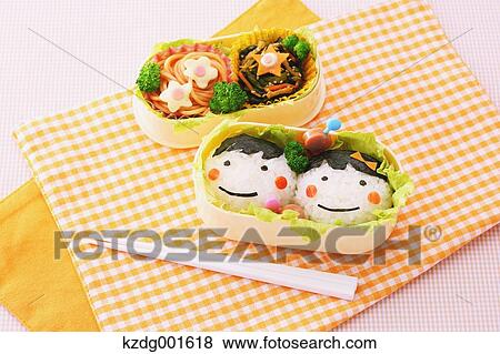 Stock Photo - Japanese style character lunch box. Fotosearch