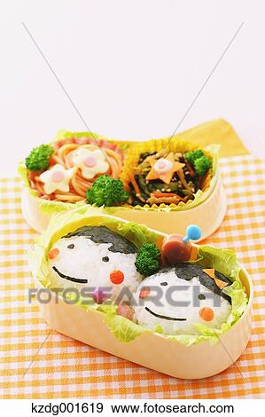 Japanese style character lunch box View Large Photo Image Stock Photo - Japanese style character lunch box. Fotosearch