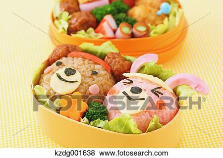 Stock Photo - Japanese style character lunch box. Fotosearch
