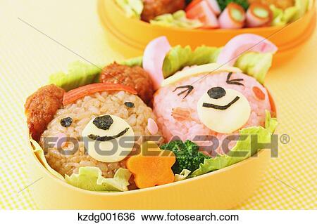 Stock Photograph - Japanese style character lunch box. Fotosearch