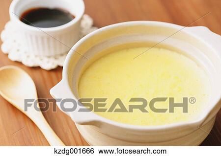 Stock Photograph - Pudding in a pot. Fotosearch