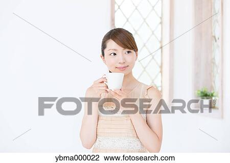 Stock Image - Attractive young girl portrait. Fotosearch