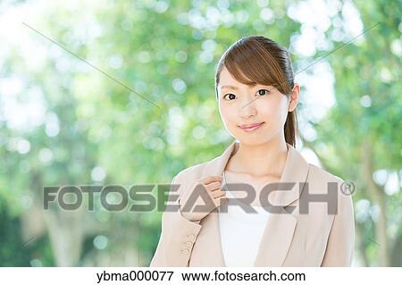 Stock Photo - Attractive young girl portrait. Fotosearch