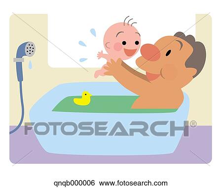 Bath time illustration View Large Photo Image Stock Photograph - Bath time illustration. Fotosearch