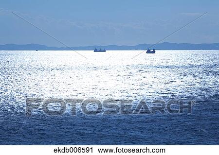 Boat on the sea View Large Photo Image Stock Image - Boat on the sea. Fotosearch