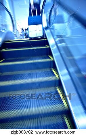 Stock Image - Escalator. Fotosearch