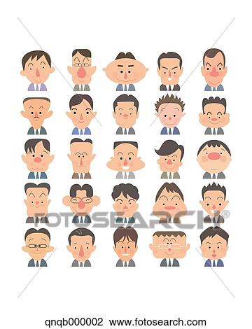 Stock Image - Faces illustration. Fotosearch