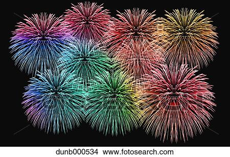 Picture - Fireworks. Fotosearch