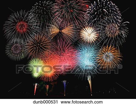 Stock Image - Fireworks. Fotosearch