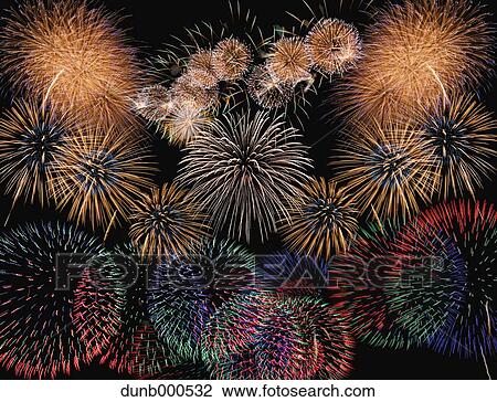 Stock Image - Fireworks. Fotosearch