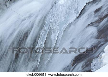 Ice and water stream View Large Photo Image Stock Image - Ice and water stream. Fotosearch