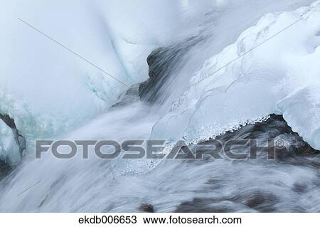 Ice and water stream View Large Photo Image Stock Image - Ice and water stream. Fotosearch