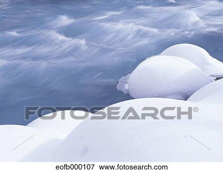 Stock Photo - Ice and water stream. Fotosearch