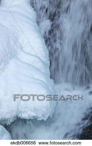Ice and water stream View Large Photo Image Stock Photograph - Ice and water stream. Fotosearch