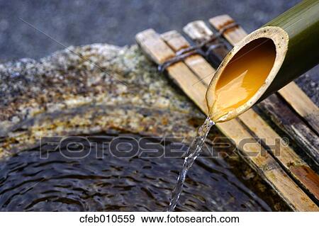 Japanese temple water basin View Large Photo Image Stock Photo - Japanese temple water basin. Fotosearch