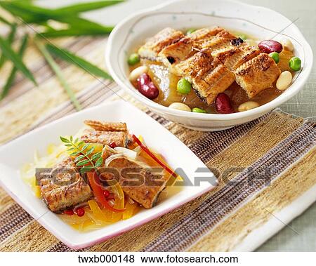 Stock Photo - Simmered eel. Fotosearch