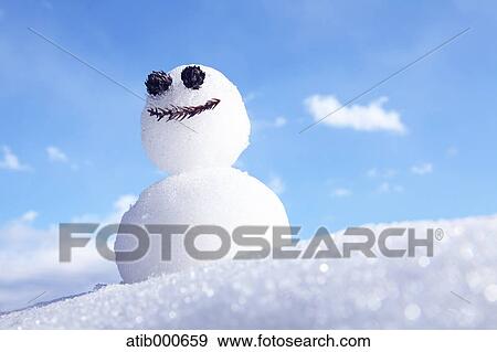 Snowman View Large Photo Image Stock Photo - Snowman. Fotosearch