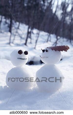 Snowmen View Large Photo Image Stock Image - Snowmen. Fotosearch