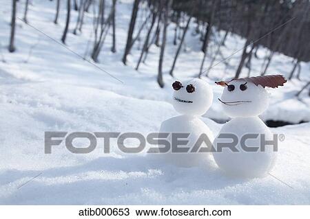 Snowmen View Large Photo Image Stock Image - Snowmen. Fotosearch