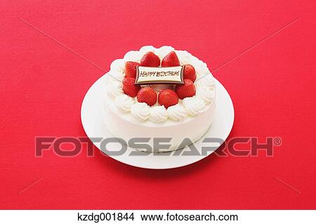 Picture - Strawberry Cake. Fotosearch