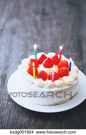 Strawberry Cake View Large Photo Image Picture - Strawberry Cake. Fotosearch