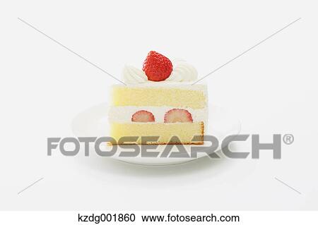 Stock Image - Strawberry Cake. Fotosearch