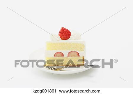 Stock Image - Strawberry Cake. Fotosearch