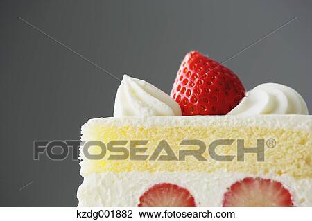 Stock Image - Strawberry Cake. Fotosearch