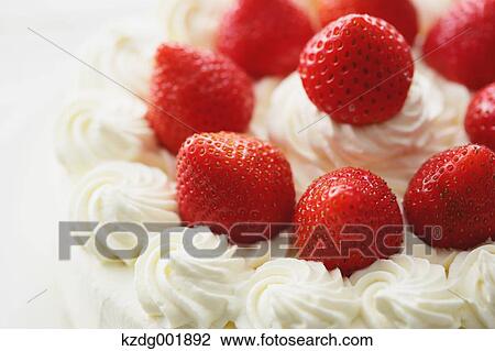 Stock Image - Strawberry Cake. Fotosearch