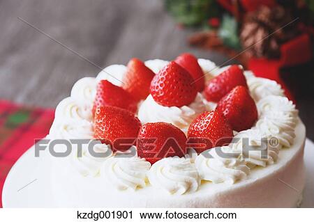 Stock Image - Strawberry Cake. Fotosearch